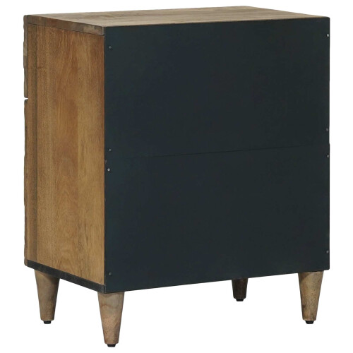 VidaXL vidaXL Bed cabinet with Drawer Brown 50 x 33 x 60 cm Solid Mango Wood 2