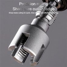 Integrated Internal & External Pipe Threading Tool, Electric Drill Compatible Pvc Pipe Threader Kit, 1/2inch+3/4inch
