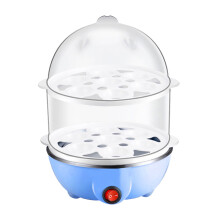 Cuiseur à œufs électrique PAVEOS en liquidation - Capacité : œufs durs, pochés, brouillés, omelettes - Bleu