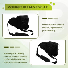 Fishing Crossbody Bag,Tackle Storage Waist Pack for Men,Sports Chest Bag with Multiple Pockets for Climbing, Camping Use