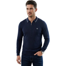 (Navy, L) Cappuccino Mens Polo Shirts Golf Tee