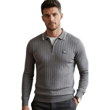 (Dark Grey, S) Cappuccino Mens Polo Shirts Golf Tee