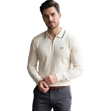 (Ecru, XL) Cappuccino Mens Polo Shirts Golf Tee