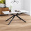 Extendable Marble Dining Table, 150-180cm Black & White 3