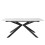 Extendable Marble Dining Table, 150-180cm Black & White 7