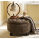 (Coffee, Wood) Round Storage Ottoman with Tray 1