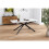 Extendable Marble Dining Table, 150-180cm Black & White 12