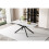 Extendable Marble Dining Table, 150-180cm Black & White 13