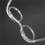 5X Glasses Shape Straw to Drink - Clear 3