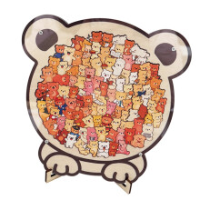 Animal Shaped Puzzle in Wooden Board Style for Casual Puzzle Time 3