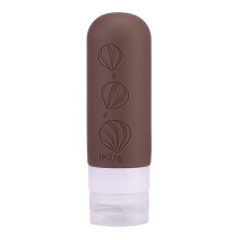Travel friendly Silicone Bottles Reliable Storage for Your On the Move Needs Brown