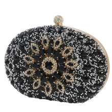 Women Luxury Clutch Evening Bag Wedding Bags Ladies Phone Pocket Purse Wallet Black