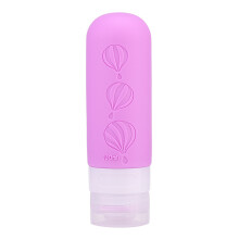 Portable Silicone Travel Bottles with Caps Convenient Storage Solution for Women Rose red