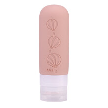 Travel friendly Silicone Bottles Reliable Storage for Your On the Move Needs Light khaki