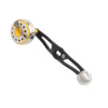 Metal Fishing Reel Handle Single Rocker Accessory With Counterweight Length 115m Tea gold