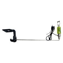 Fishing Rod Signal Bites Alarm Indicator Accessory with Metal Arm and Clip Head Yellow