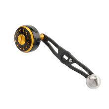 Length 115mm Handle Fishing Reel Tool For Water-drop Drum-wheel Fishing Reel Black gold