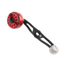 Fishing Reel Handle Aluminium Alloy Handle Double Color Handle For Reddish black