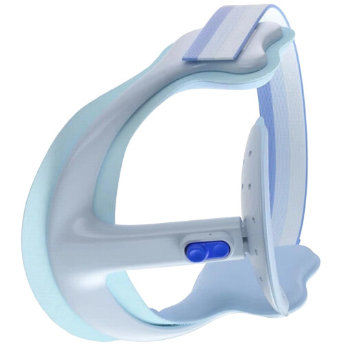 Posture Reminder Neck Support Collar for Office Reading and Home Rests Blue L