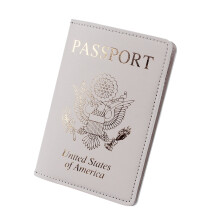 Passport Cover Case Passport Holder ID Credit Card Holder Ticket Storage Pocket Gray