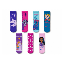 Girls Unicorn Academy 7 Pack Multicolour Socks EU 35-38 UK 2.5-5