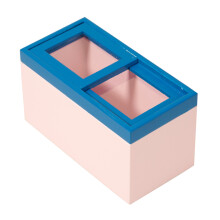 1:12 for Doll House Miniature Refrigerator Furniture Wood Freezer for Doll house Pink