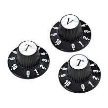 3Pcs Electric Guitar Knobs Guitar Potentiometer Control Knobs 6mm Rotary Shaft