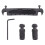 Small Integrated Bridge Wraparound Bridge Stop Tailpiece Electric Guitar Part Black 1
