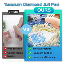 Diamond Art Painting Pen, Painter Vacuum Diamond Art Pen,Electric Diamond Art Painting Pen with Storage Tray