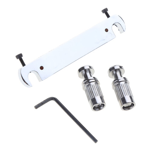 Bridge Saddle Tailpiece for LP Style Electric Guitar Replacements without Code Silver