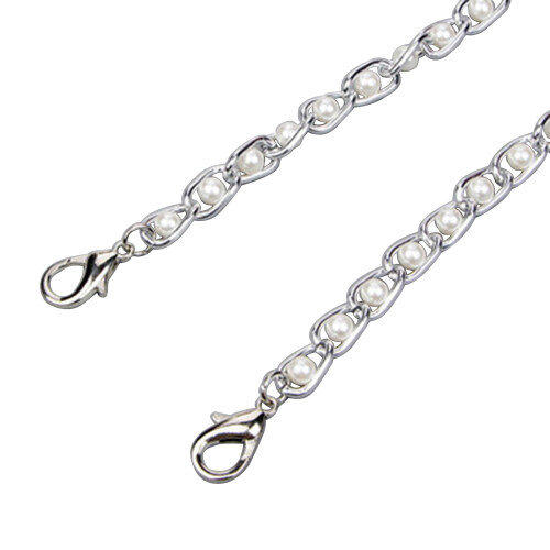 Metal Chain Strap DIY Handbag Chains Replacement Purse Straps Shoulder Silver 120cm