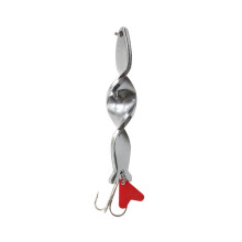 Hard Metal Spinner Baits Trolling Spinning Spirals Long Cast Spoons Fishing Lure Silver 14
