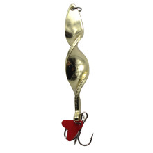 Metal Hard Baits Trolling Spinning Spirals Long Cast Spoons Fishing Lure Durable Golden 28