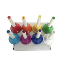 Colorful Handbells Set 8 Note Musical Bells Gift for Toddlers Children Kids S