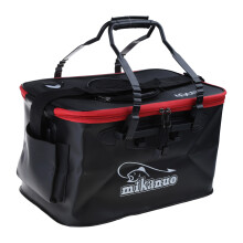 Fishing Bucket Durable-EVA Fishing Bag Live Fish Lure Bucket for Camping Hiking Black 40CM