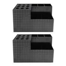 2X Support de Rangement Antidérapant pour Ciseaux Blancs, Organisateur D'Outils pour Cheveux Ultra Léger, Sèche-Cheveux, Outil de Barbier,