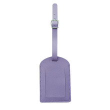 PU Leather Luggage Tags Suitcase Tag for Women Men Lover Couples Wedding Gift Purple