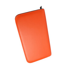 Waterproof PU Leather Hairdressing Scissor Bag Portable Pet Shears Storage Pouch Orange