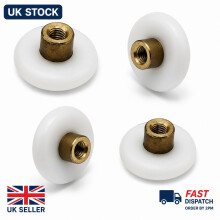 4 x Shower Door Wheels 25mm Replacement Rollers