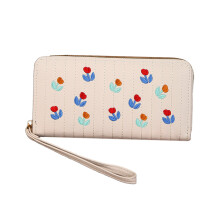Fashion Long Wallet Credit Card Holder Wallet for Women Coin Purse Money Bag White