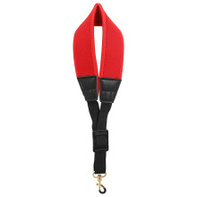 Thick Soft Padded Adjustable Saxophone Neck Strap for Baritone Alto Tenor Sopran Red