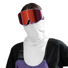 Half Face Neck Gaiter Warmer Motorcycle Headwear Neckwear Lightweight Neck Scarf White