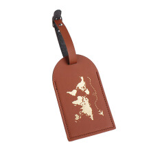 PU Leather Travel Wallet Luggage Tag Passport Covers Holder Card Brown Luggage tag