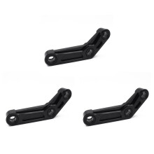 3X Motorrad-Hinterradaufhängungskissen-Verbindung für  MT07 FZ07 2014-2023 XSR700 YZF R7 Tieferlegungsstangensatz Schwarz