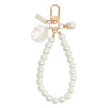 Retro-Heart Pearl Keyrings Phone Chain-Charms Shell Pearl-Pendant for pearl shell