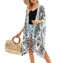 Womens Open Front Cardigan Cute Tassel Kimono Swimsuit Cover Up Black One size fits all