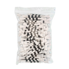 100 Pcs Stripe Bamboo Golf Tees Practice Game Ball Tees Less Friction Golf Tees White 83