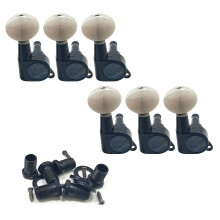 Guitar Tuning Keys Knobs Full Closed Guitar String Tuning Peg Button Tuner 6R
