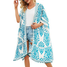 Loose Bathing Suit Cover Up for Women Tassel Bikini-Cover Up Lake Green One size fits all