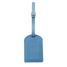 PU Leather Luggage Tags Bridal Suitcase Tag Lovers Wedding Honeymoon Gift Haze blue